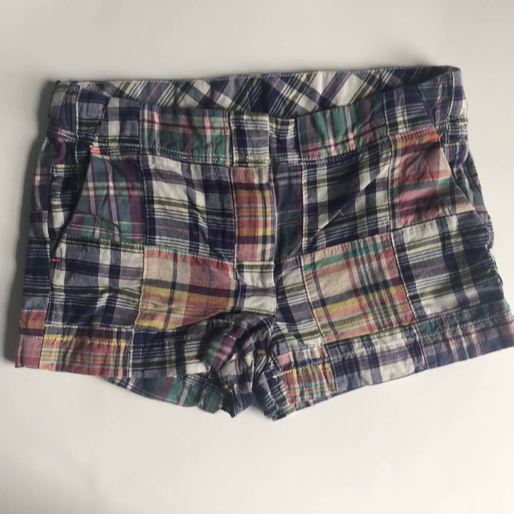 Crewcuts Girls Frankie Madras Plaid Shorts 8